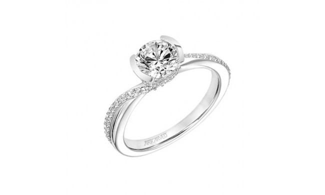 ArtCarved Bypass Diamond Engagement Ring