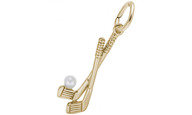 Rembrandt 14k Yellow Gold Golf Clubs Charm