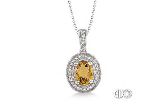 Ashi Diamonds Silver Gemstone Pendant