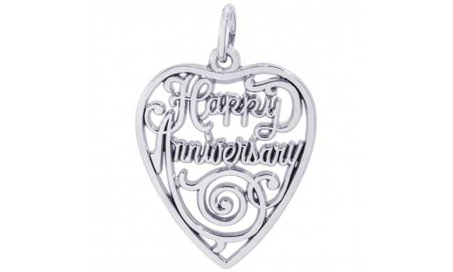 Sterling Silver Anniversary Charm