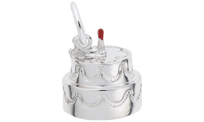 Rembrandt Sterling Silver Wedding Cake Charm