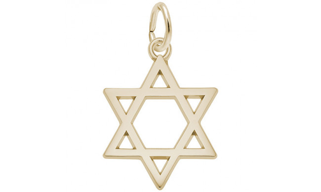 Rembrandt 14k Yellow Gold Star Of David Charm