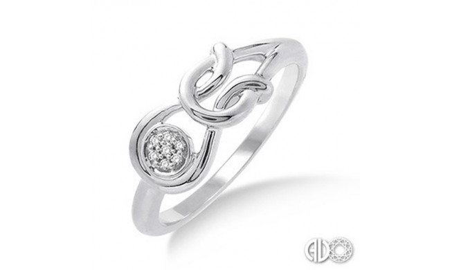 Ashi Diamonds Silver Infinity Ring