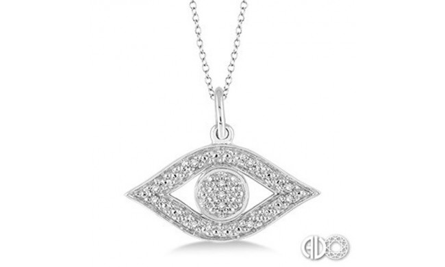 Ashi Diamonds Silver Eye Pendant