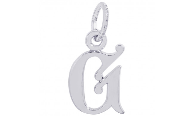 Sterling Silver Initial G Charm