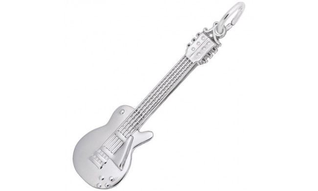 Rembrandt Sterling Silver Electric Guitar Charm