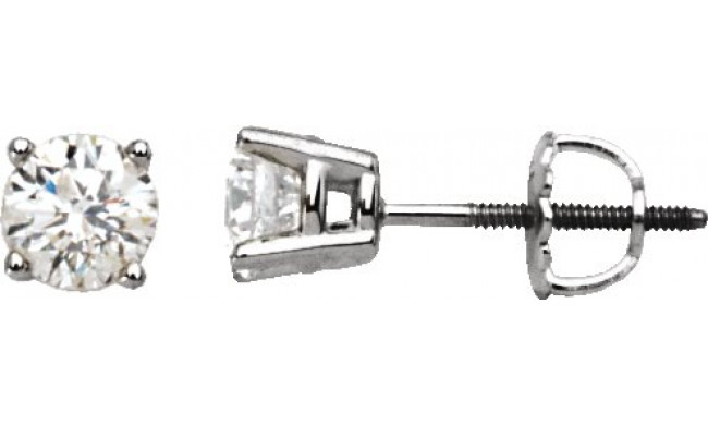14K White 1/4 CTW Diamond Stud Earrings - 6753560040P