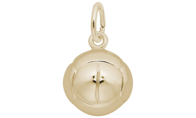 Rembrandt 14k Yellow Gold Round Volley Ball Charm