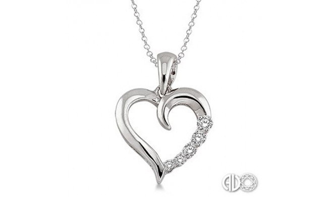 Ashi Diamonds Silver Journey Heart Pendant
