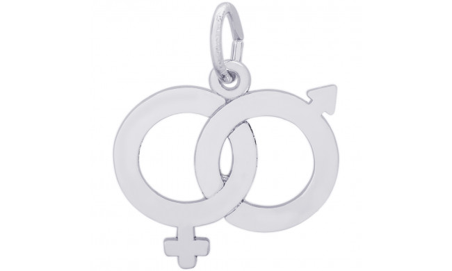 Sterling Silver Male & Female Symbol