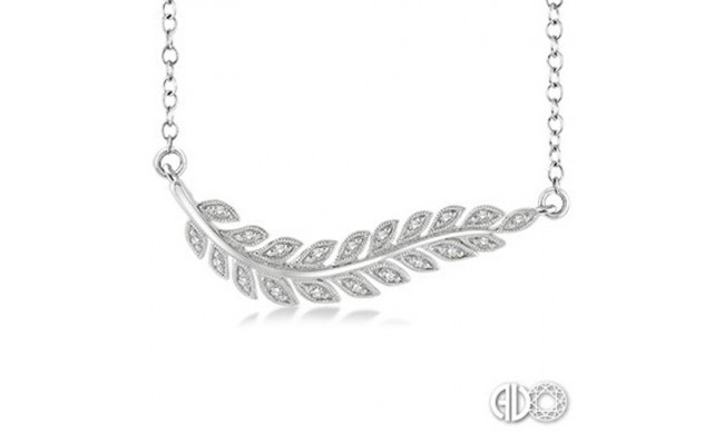 Ashi Diamonds Silver Leaf Pendant