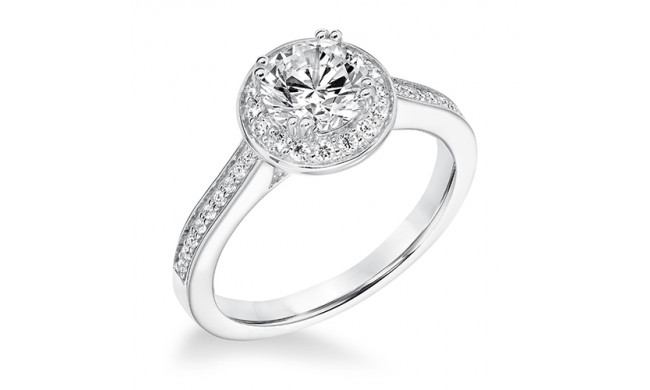 Goldman 14k White Gold 0.27ct Diamond Semi Mount Engagement Ring