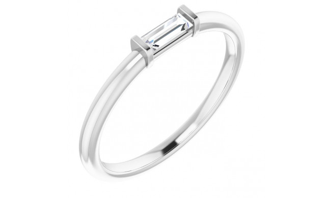 14K White 1/8 CTW Diamond Stackable Ring - 122887600P