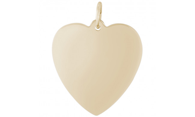 14k Gold Classic Heart Charm