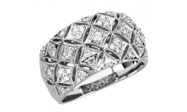 14K White 1/2 CTW Diamond Ring - 6662760001P