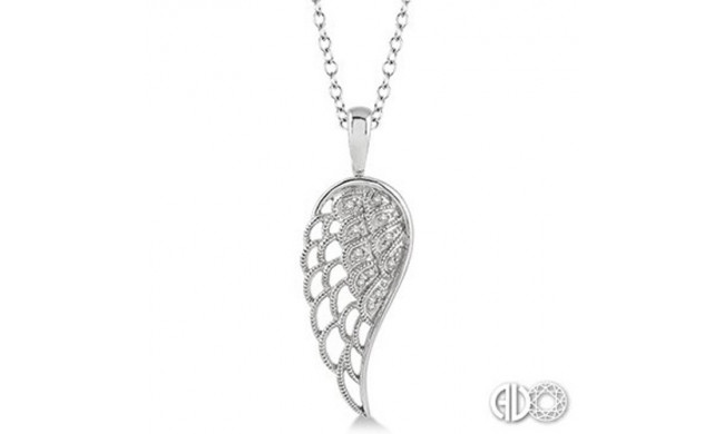 Ashi Diamonds Silver Angel Wing Pendant