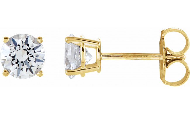 14K Yellow 1 CTW Diamond Earrings - 187470218P