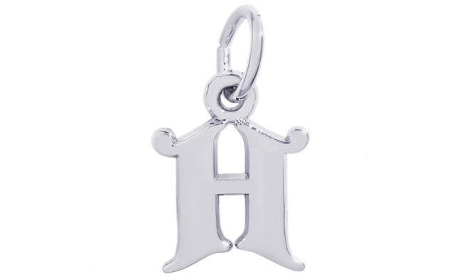 Sterling Silver Initial H Charm