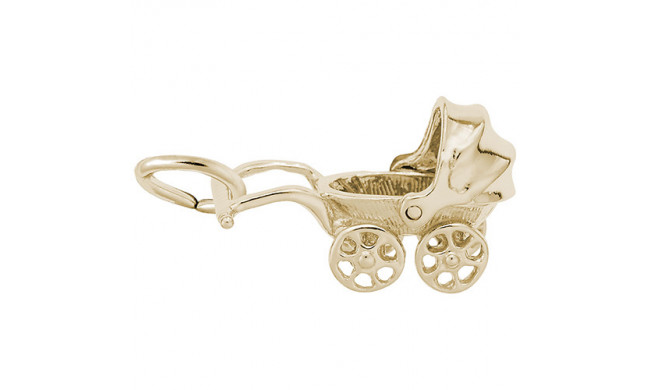 Rembrandt 14k Yellow Gold Baby Carriage Charm