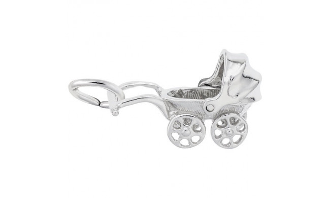 Rembrandt Sterling Silver Baby Carriage Charm