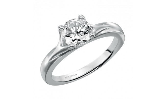 Artcarved Bridal Unmounted No Stones Classic Solitaire Engagement Ring Monica 14K White Gold - 31-V405ERW-E.01