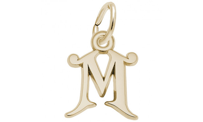Rembrandt 14k Yellow Gold Initial "M" Charm