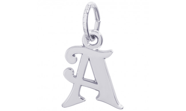 Sterling Silver Initial A Charm