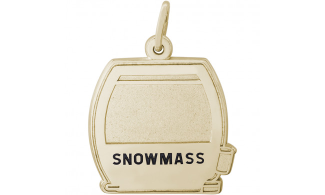 14k Gold Snowmass Cable Car  Charm