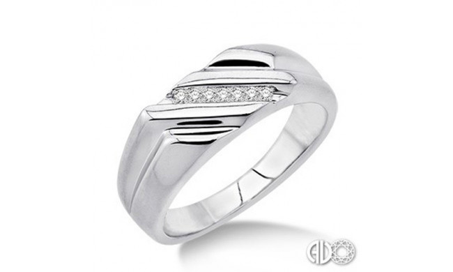 Ashi Diamonds Silver Gent'S Ring