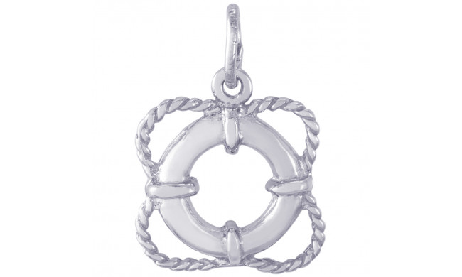 Sterling Silver Life Presever Charm