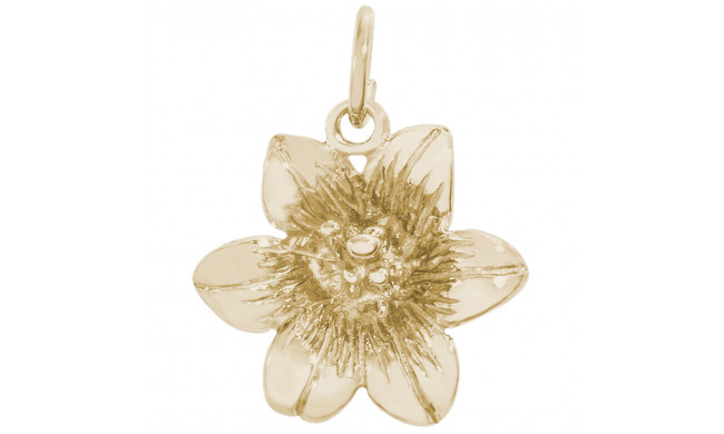 14k Gold Lily Charm