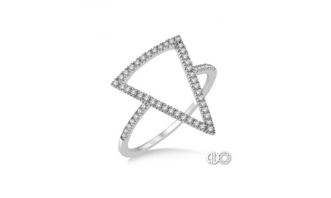 Ashi Diamonds 14k White Gold Diamond Triangle Ring
