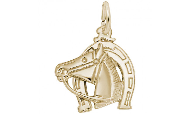Rembrandt 14k Yellow Gold Horse Head Charm
