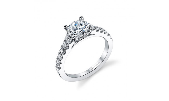 0.60tw Semi-Mount Engagement Ring With 1.25ct Round Head