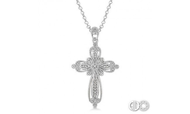 Ashi Diamonds Silver Cross Pendant