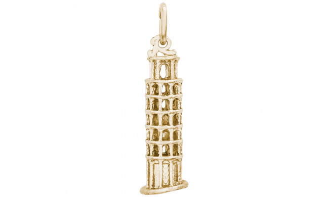 14k Gold Leaning Tower of Pisa Charm