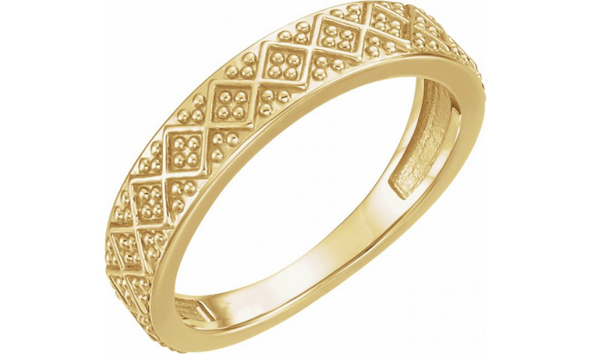 14K Yellow Stackable Ring - 51701102P