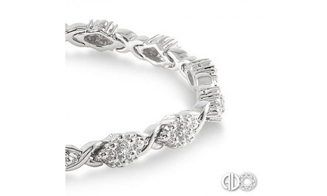 Ashi Diamonds Silver Cluster Bracelet