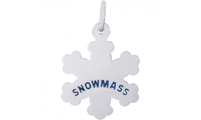 Sterling Silver Snowmass Snowflakes  Charm