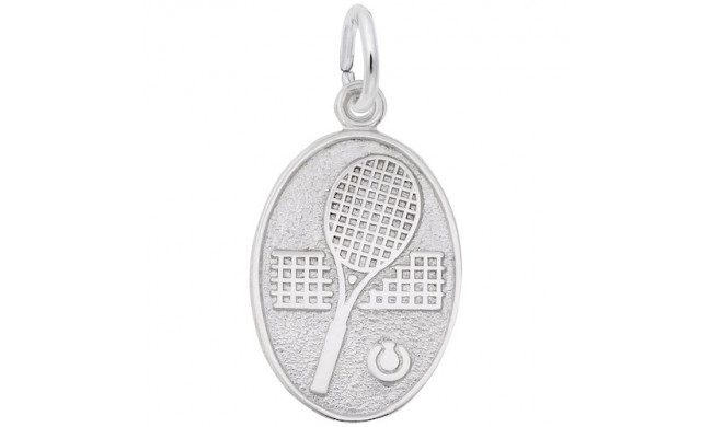 Rembrandt Sterling Silver Tennis Disc Charm