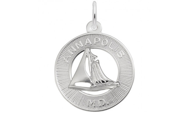 Rembrandt Sterling Silver Annapolis Md Charm