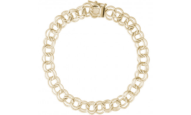 14k Gold 8 Inch Charm Bracelet