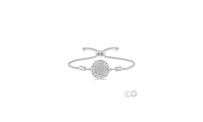 Ashi Sterling Silver White Single Cut Diamond Bracelet
