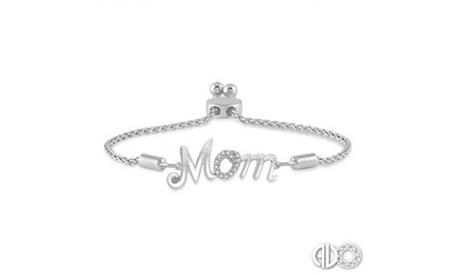 Ashi Diamonds Silver Mom Lariat Bracelet