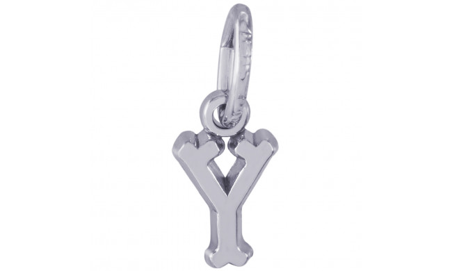 Sterling Silver Initial Y Charm