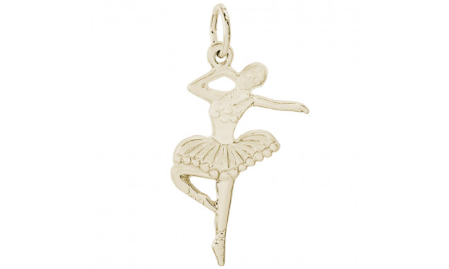 14k Gold Ballet Dancer Charm