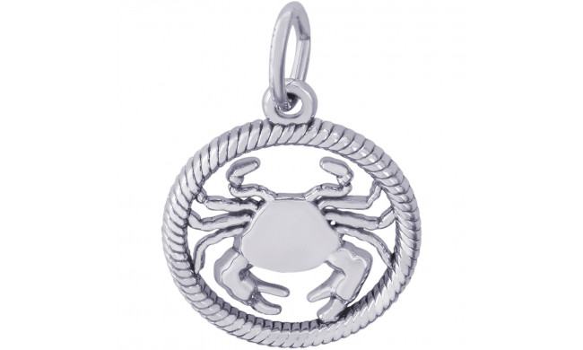 Sterling Silver Cancer Charm