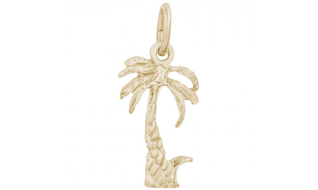 14k Gold Palm Tree Charm