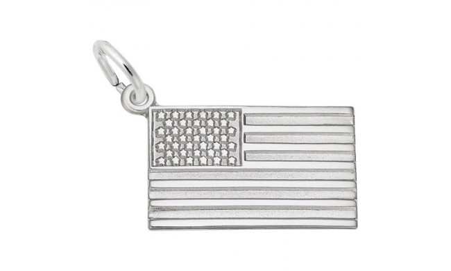 Rembrandt Sterling Silver American Flag Charm