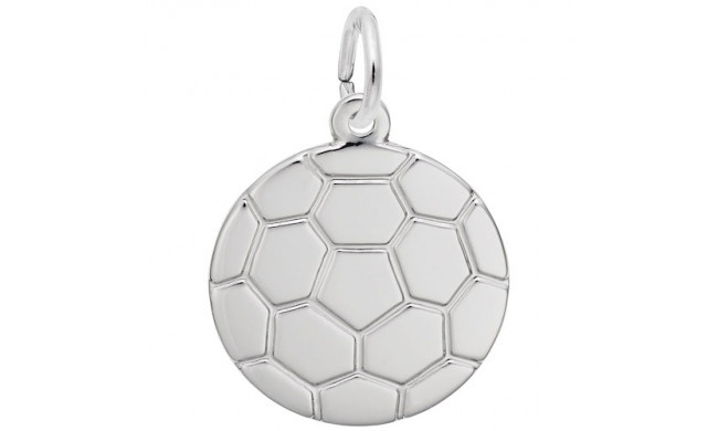 Rembrandt Sterling Silver Charm Soccer Ball Charm